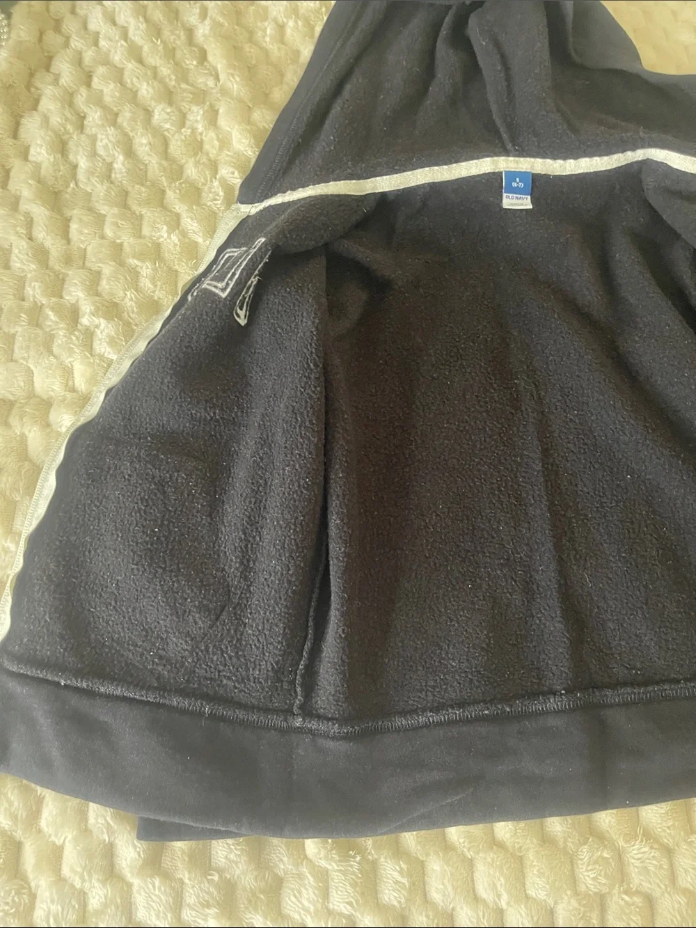 Old Navy Black Boy’s Full-Zip Hoodie with Logo
